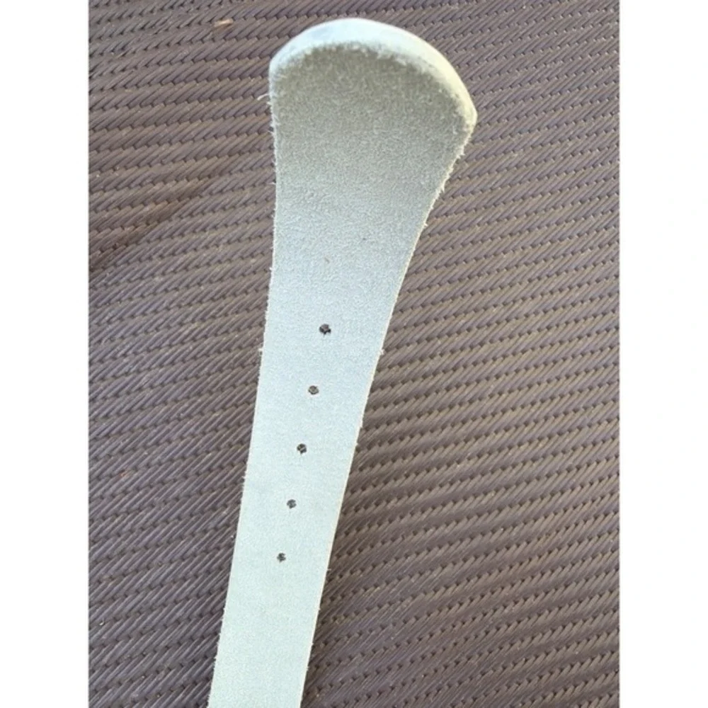 Nashville Music City Guitar Belt White Leather Western Country Size 36. 5143
